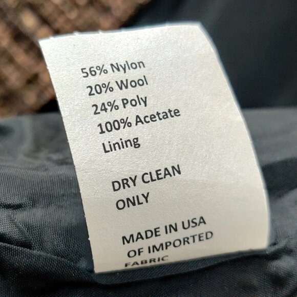 SARA CAMPBELL Open Blazer Jacket Fringed Ruffle Accents Black Brown Neutral 2 - Picture 10 of 10